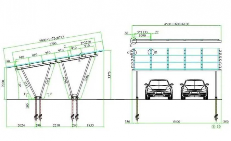 CARPORT WIATA GARAŻ ALTANA